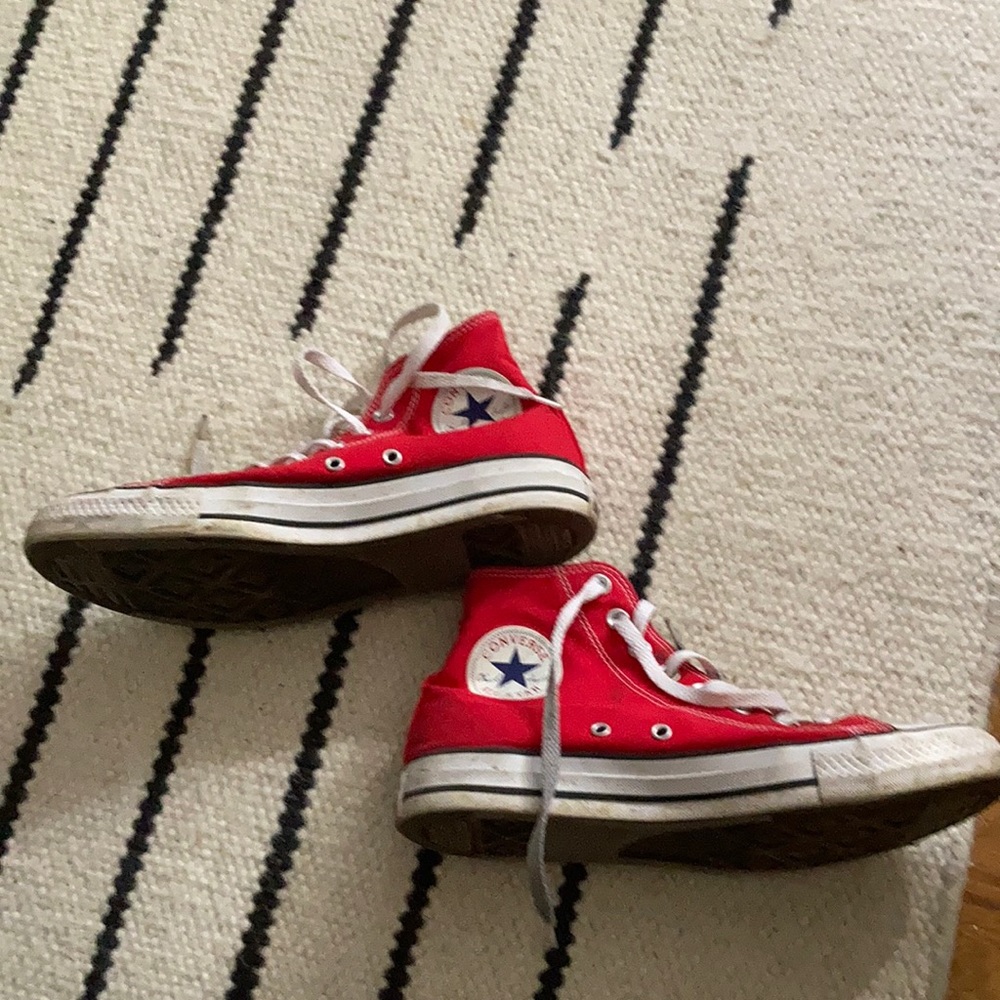 Red Converse High Tops
